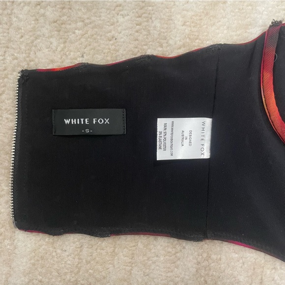 Wildfox Fantasy World Bustier Pink Flame Print S - Picture 7 of 8